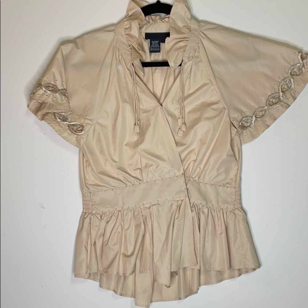 Jill Stuart Embellished Peplum top